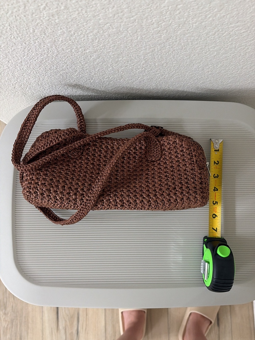 🤎 Handmade Korean Woven Shoulder Bag - Picture 5 of 7